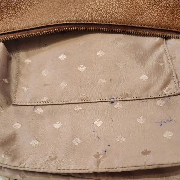 Kate Spade Purse, Camel, Tan Pebbled Leather Shoulder Bag. EUC Warm Gingerbread - Picture 15 of 16